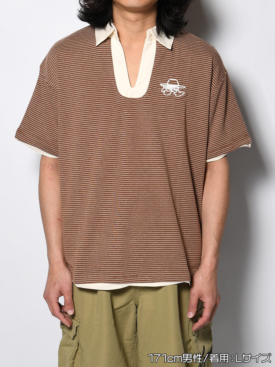 BORDER SS SKIPPER SH -BROWN-