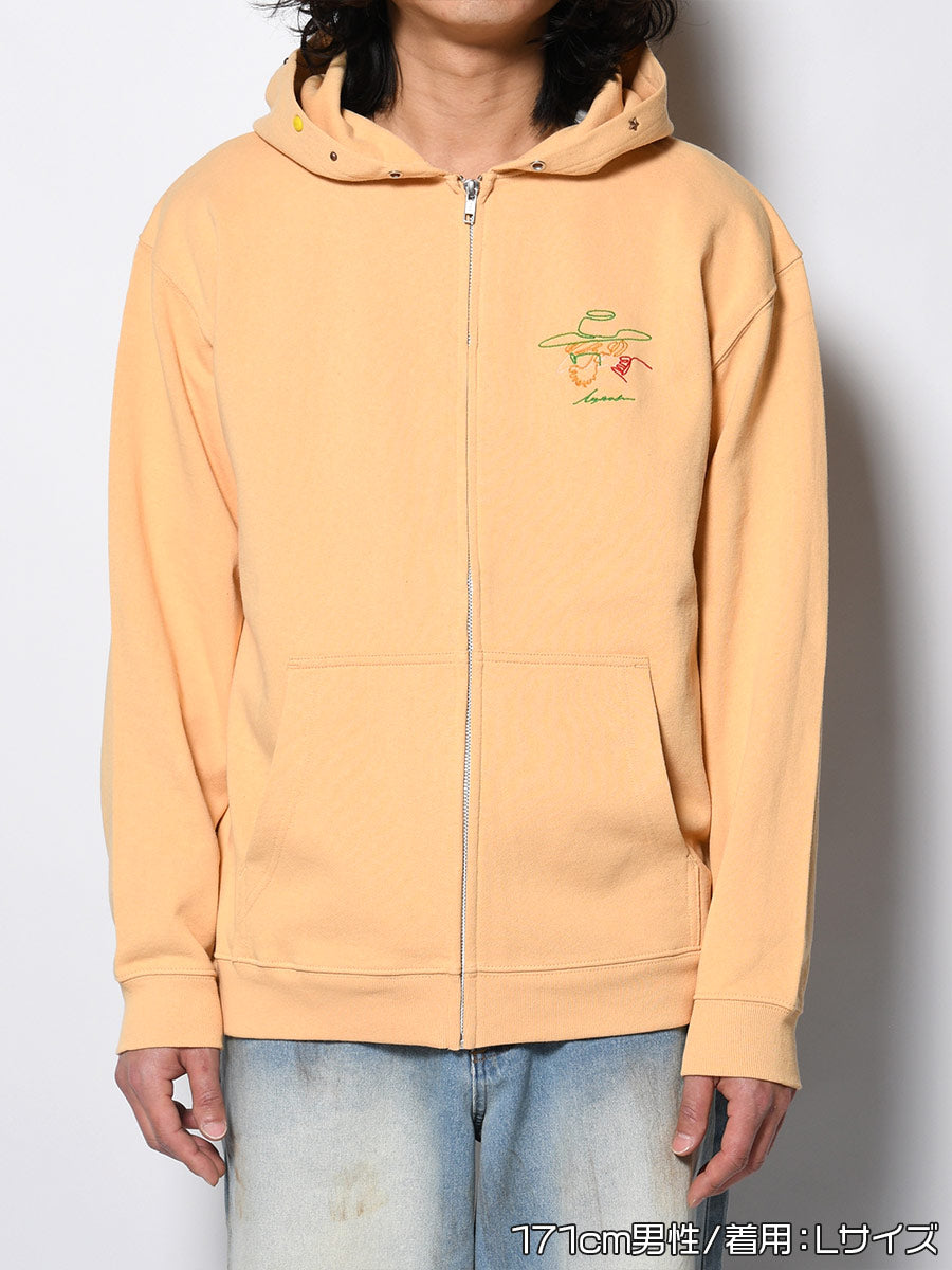 STUDS ICON ZIP PARKA -YELLOW-