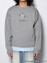 CREW KNIT -GREY-