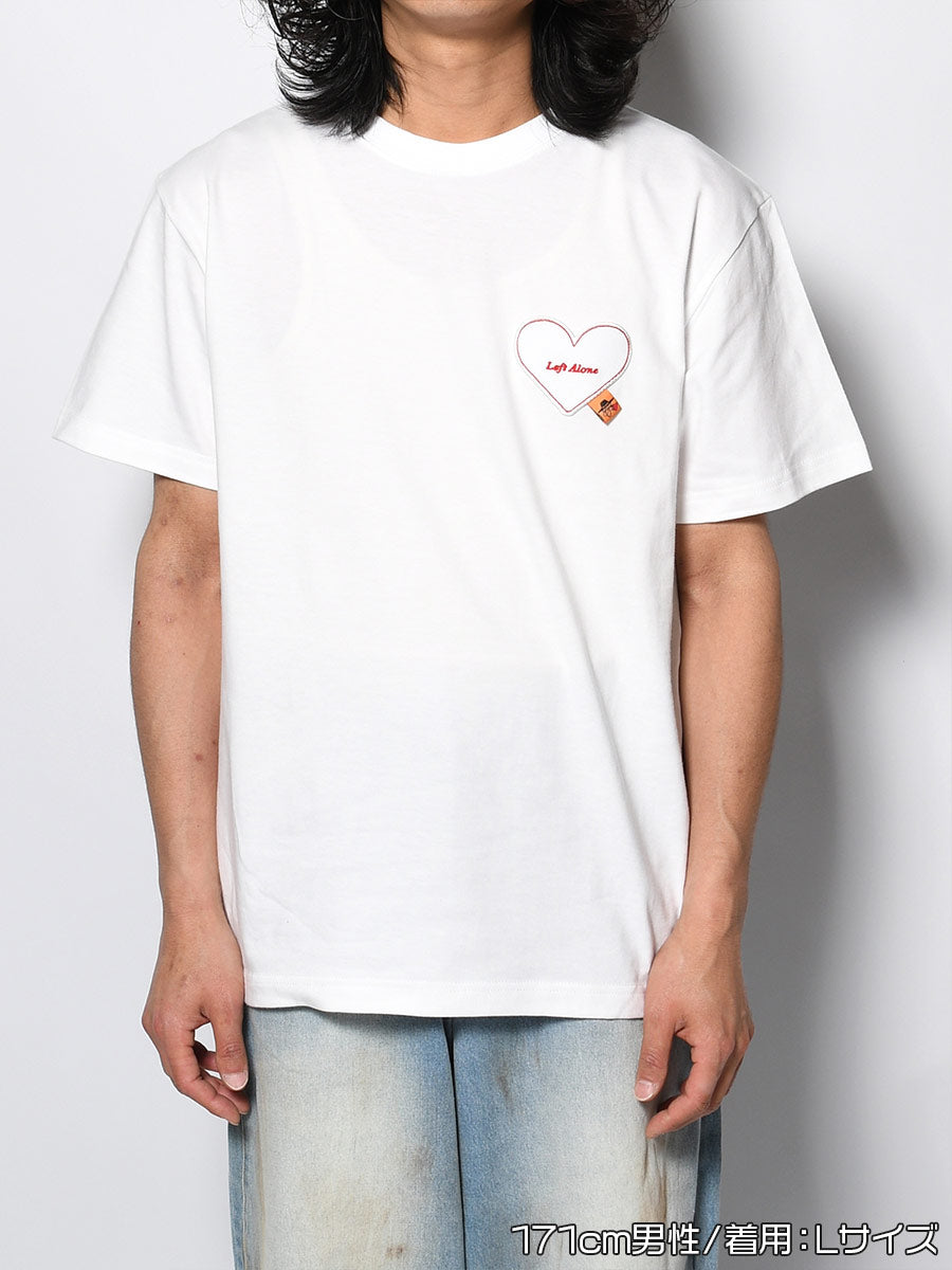 HEART POCKET TEE -WHITE-