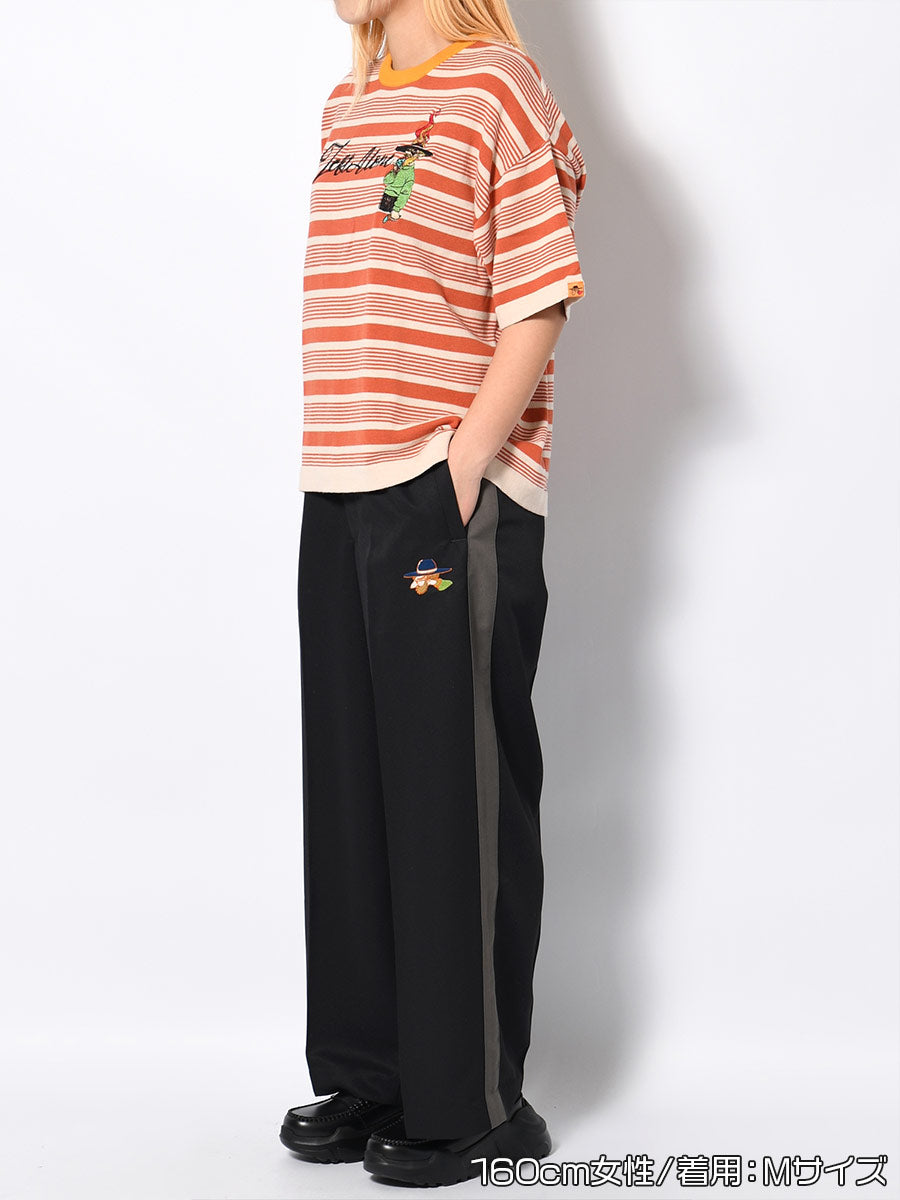 BORDER S/S TEE -ORANGE-