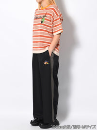 BORDER S/S TEE -ORANGE-