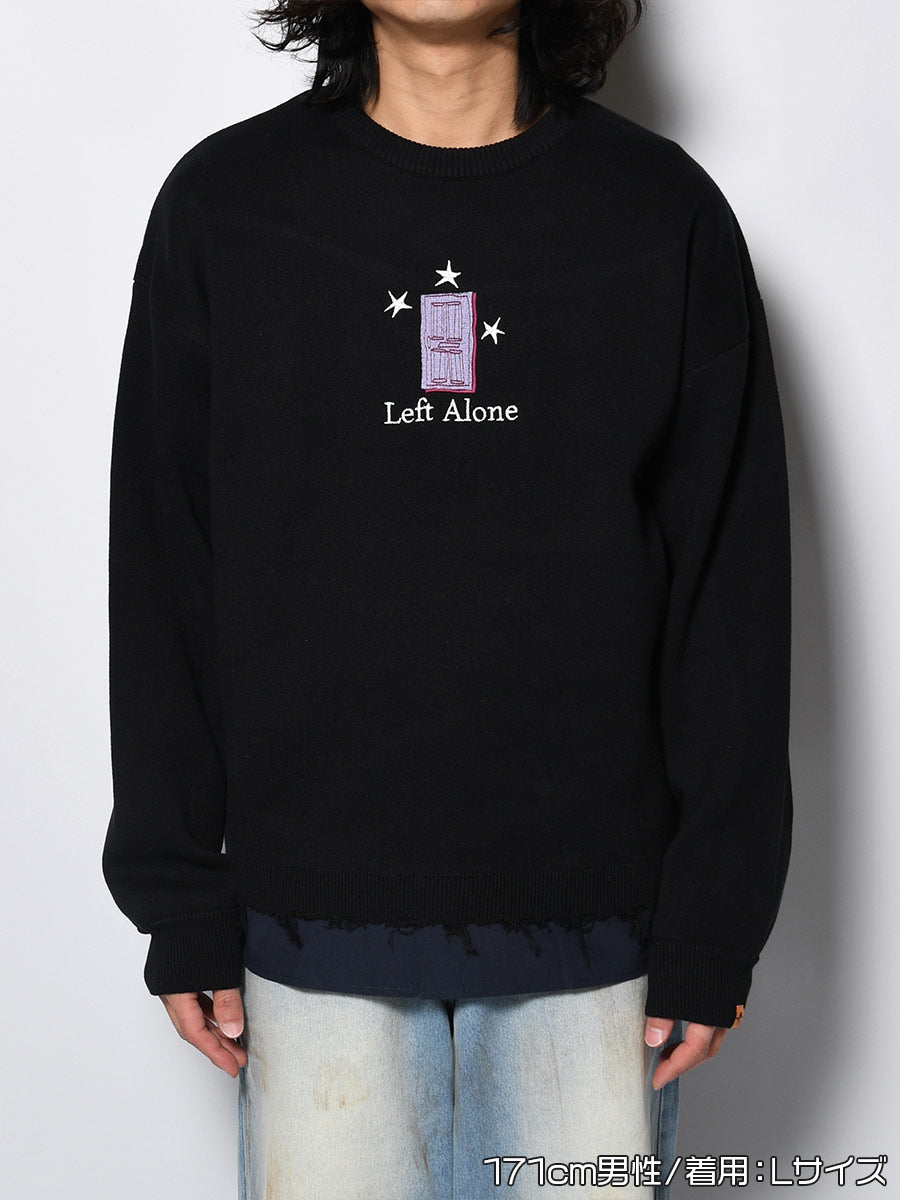 CREW KNIT -BLACK-