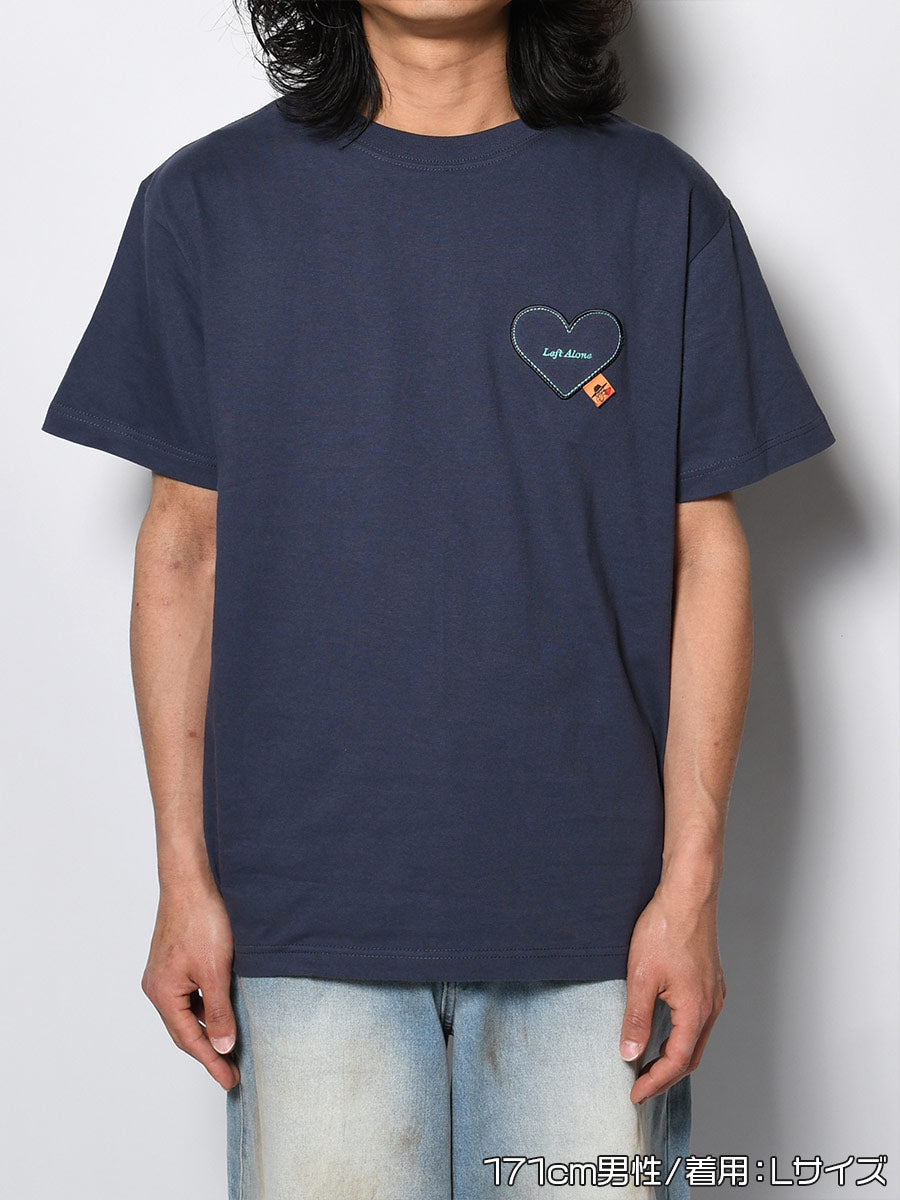 HEART POCKET TEE -PURPLE-