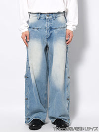 WAVE DENIM PANTS -INDIGO-