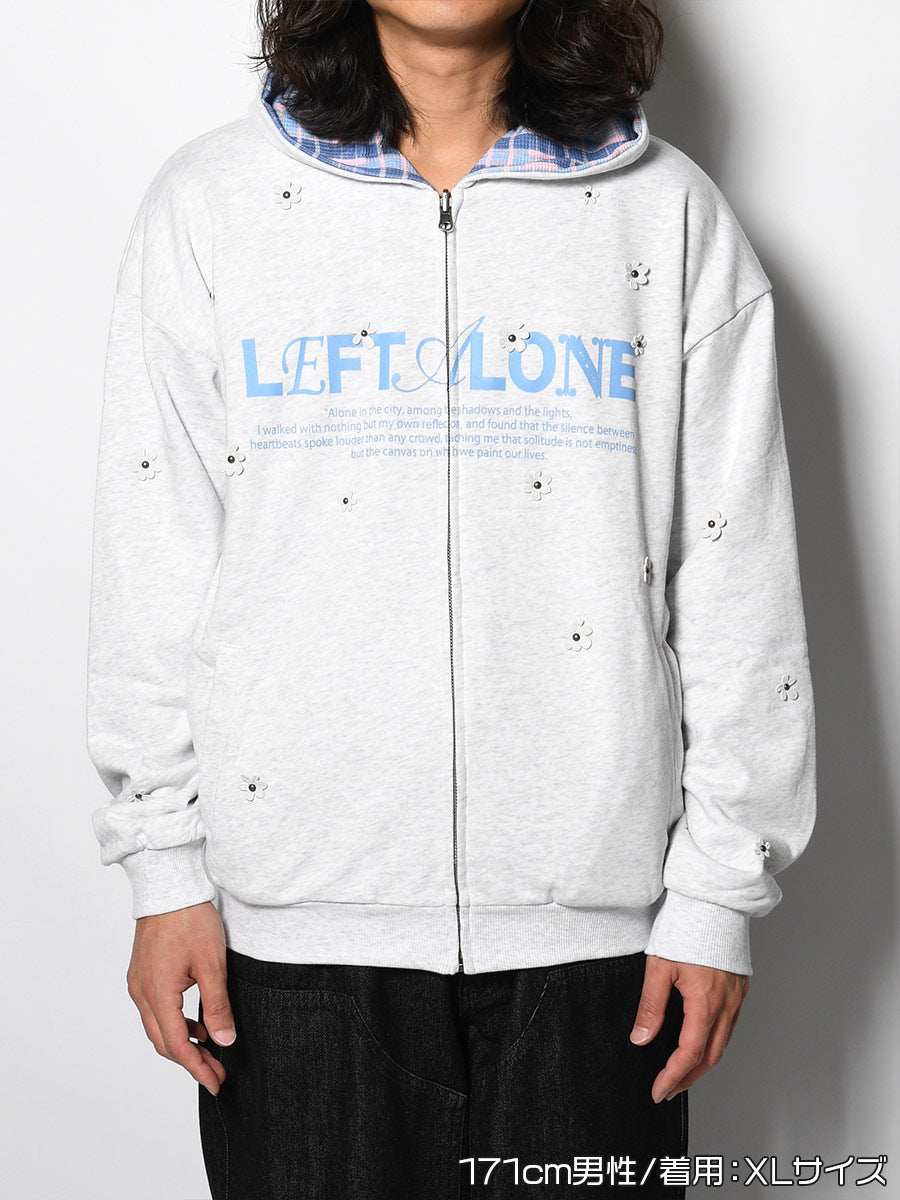 REVERSIBLE HOODIE -ASH-
