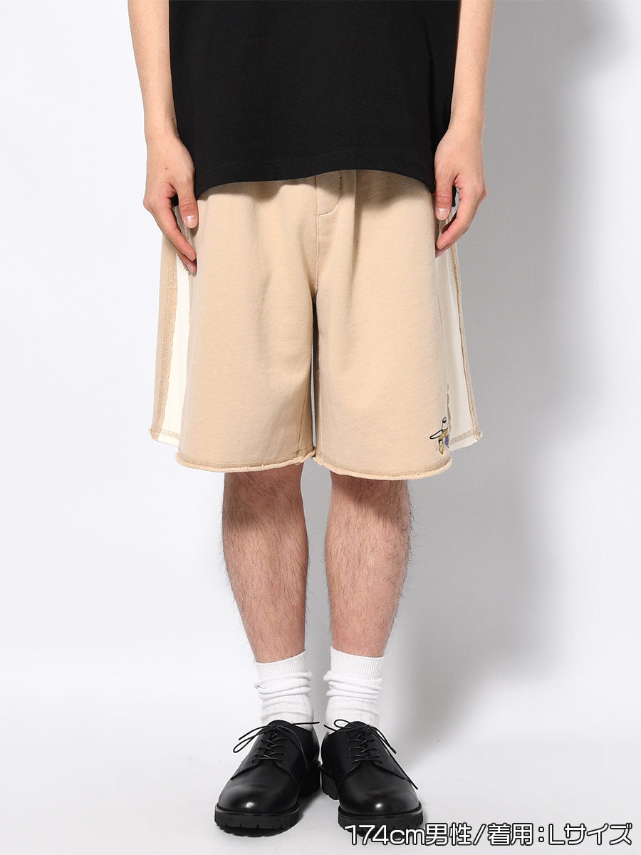 SWEAT SHORTS -BEIGE-