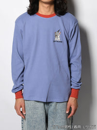 THERMAL RINGER LS TEE -BLUE-