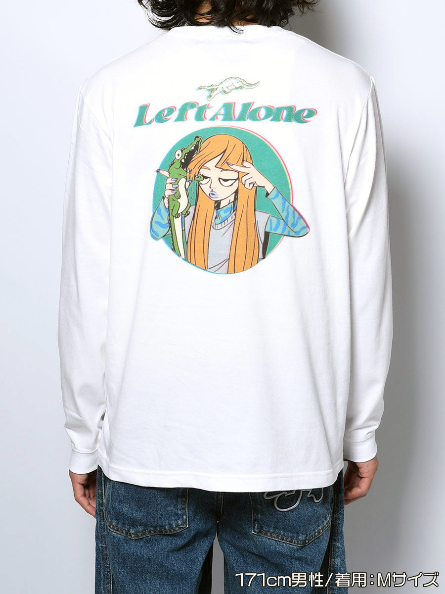 CROCO GIRL L/S TEE -WHITE-
