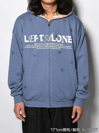 REVERSIBLE HOODIE -BLUE-