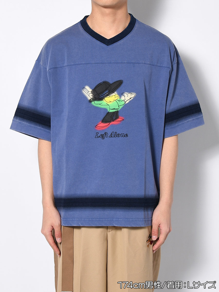 HOCKEY S/S TEE -BLUE-