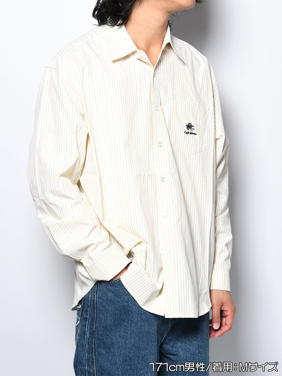 TIE L/S SHIRT -LIGHT YELLOW-