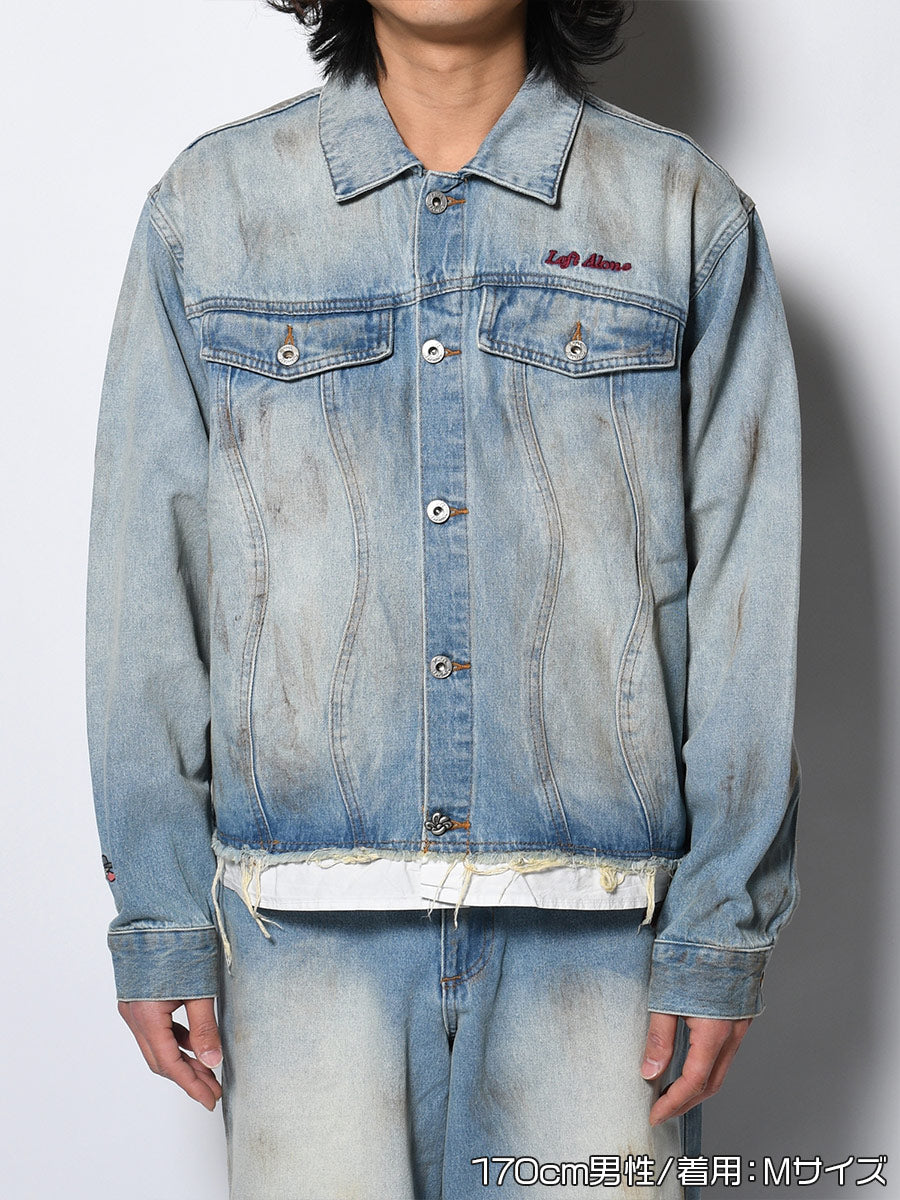 RAW WAVE DENIM JKT -L.INDIGO-