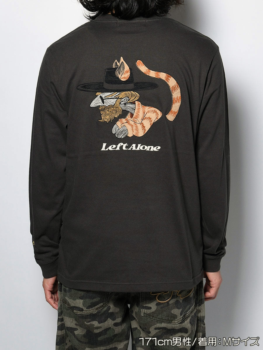 ICON CAT L/S TEE -SUMI-