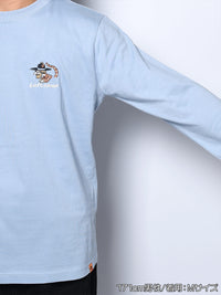 ICON CAT L/S TEE -LIGHT BLUE-