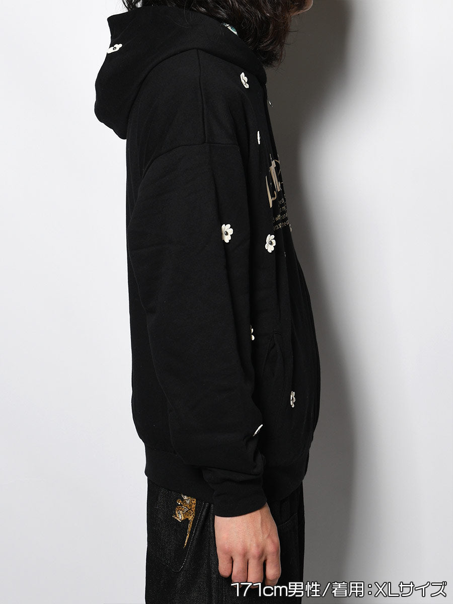 REVERSIBLE HOODIE -BLACK-