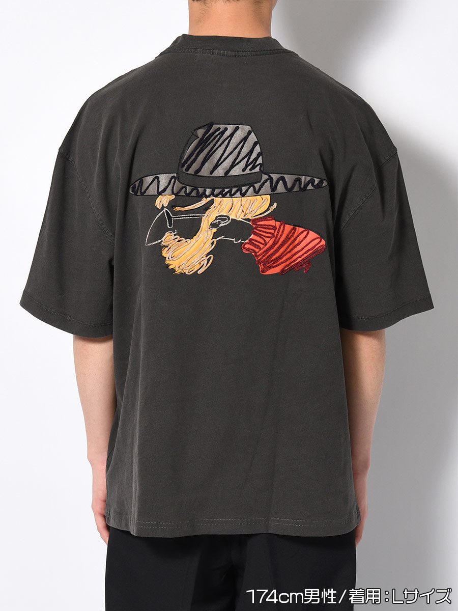 ICON PIGMENT S/S TEE -CHARCOAL-