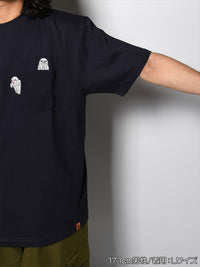 GHOST POCKET TEE -NAVY-