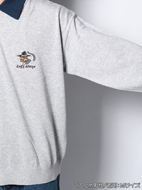 KNIT POLO -GREY-