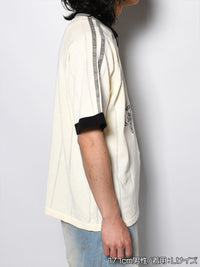 KNIT GAME SHIRT -OFF WHITE-