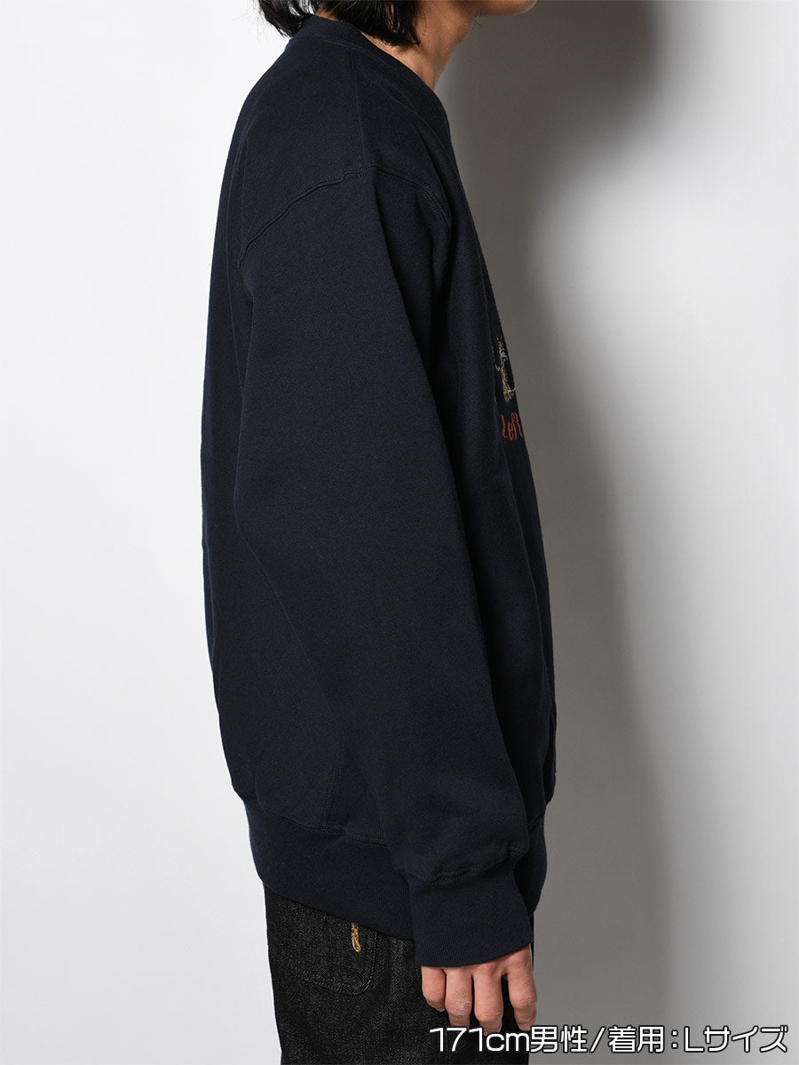 EXCHANGE SWEAT -NAVY-