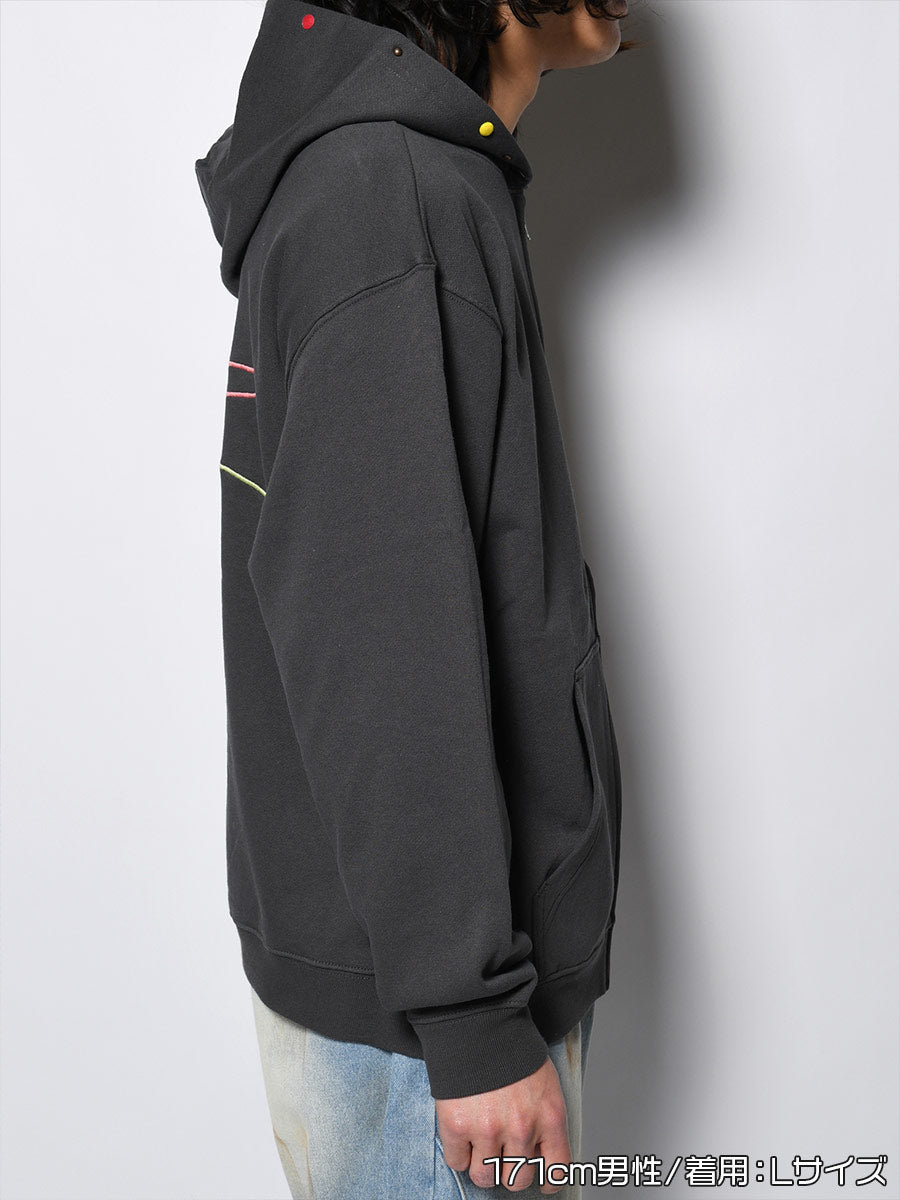 STUDS ICON ZIP PARKA -SUMI-