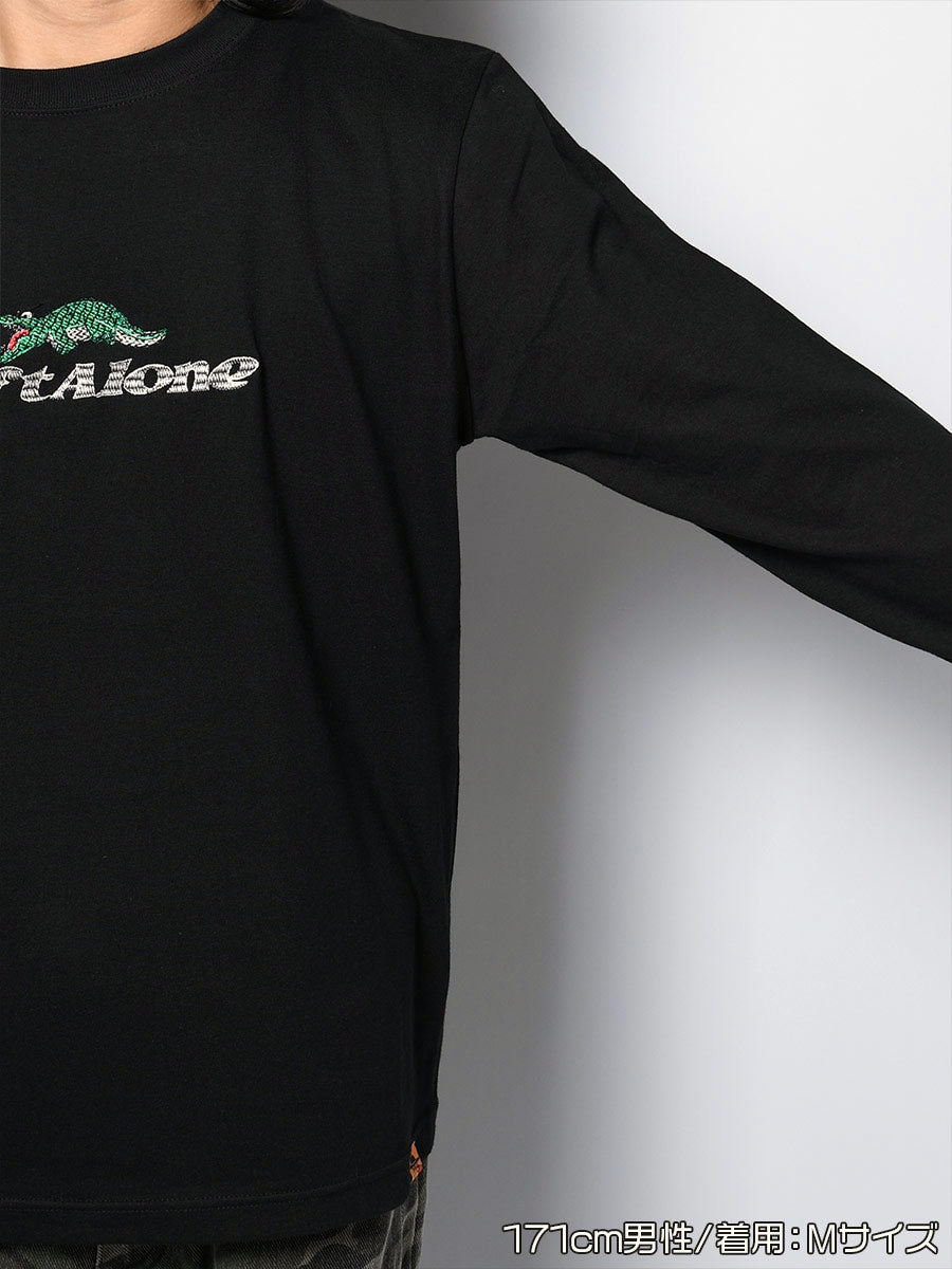 CROCO GIRL L/S TEE -BLACK-