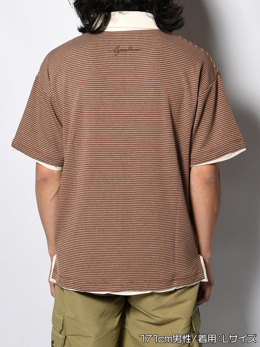 BORDER SS SKIPPER SH -BROWN-