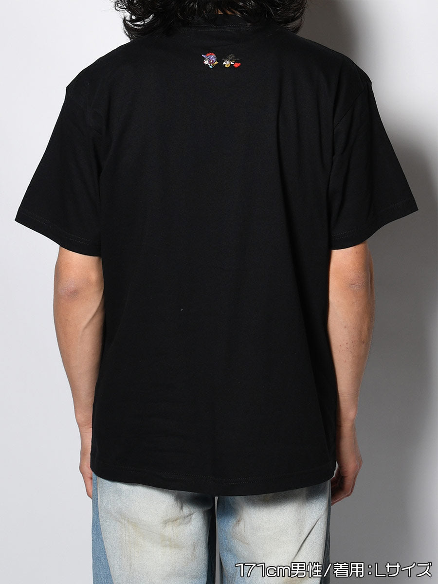 HEART POCKET TEE -BLACK-