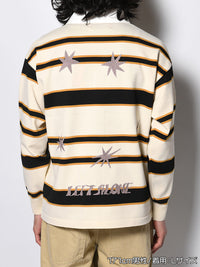 WIDE BORDER KNIT SH -IVORY-