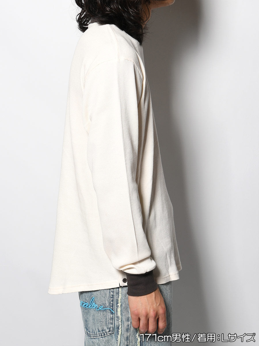 THERMAL RINGER LS TEE -IVORY-