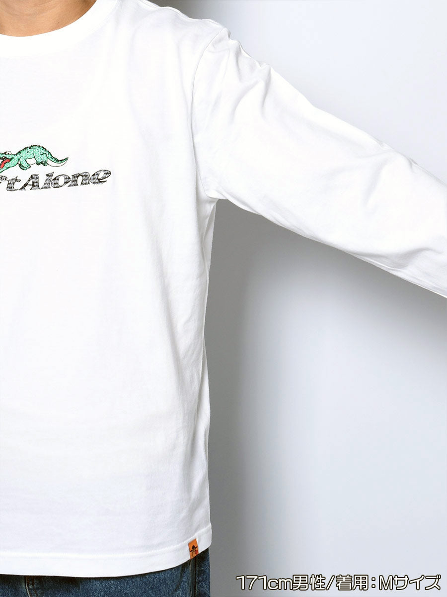 CROCO GIRL L/S TEE -WHITE-