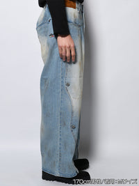 RAW WAVE DENIM PANTS -L.INDIGO-