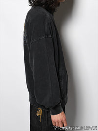 STAND ZIP SWEAT -BLACK-