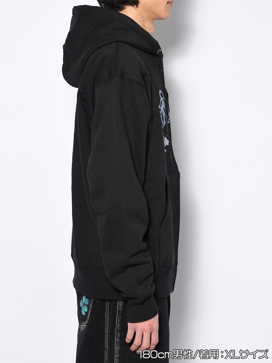 DOGS ZIP PARKA -BLACK-