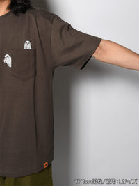 GHOST POCKET TEE -CHARCOAL-