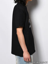 ICON FLOCKING SS TEE -BLACK-