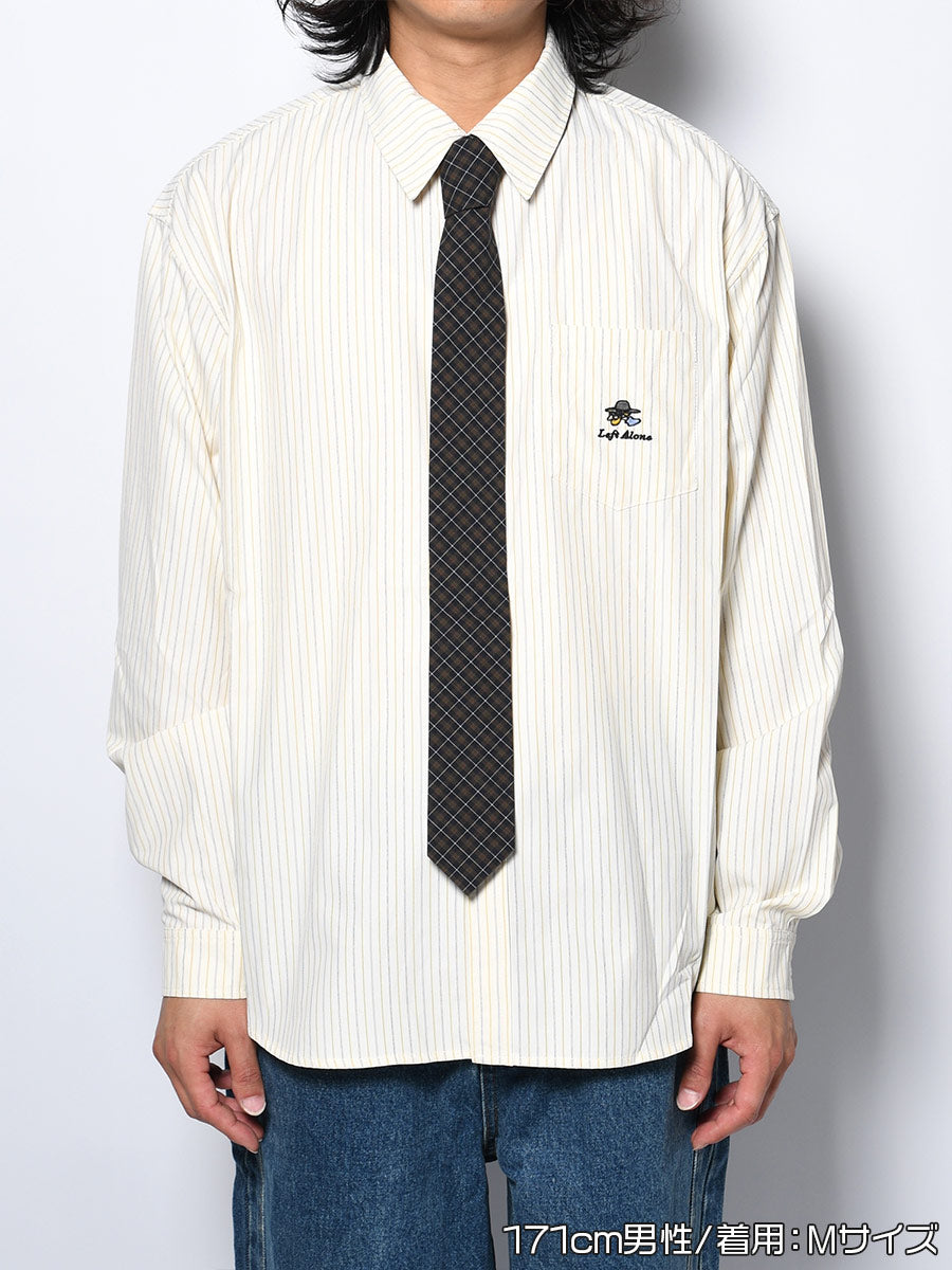 TIE L/S SHIRT -LIGHT YELLOW-