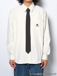 TIE L/S SHIRT -LIGHT YELLOW-