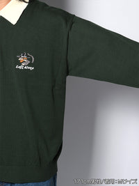 KNIT POLO -GREEN-