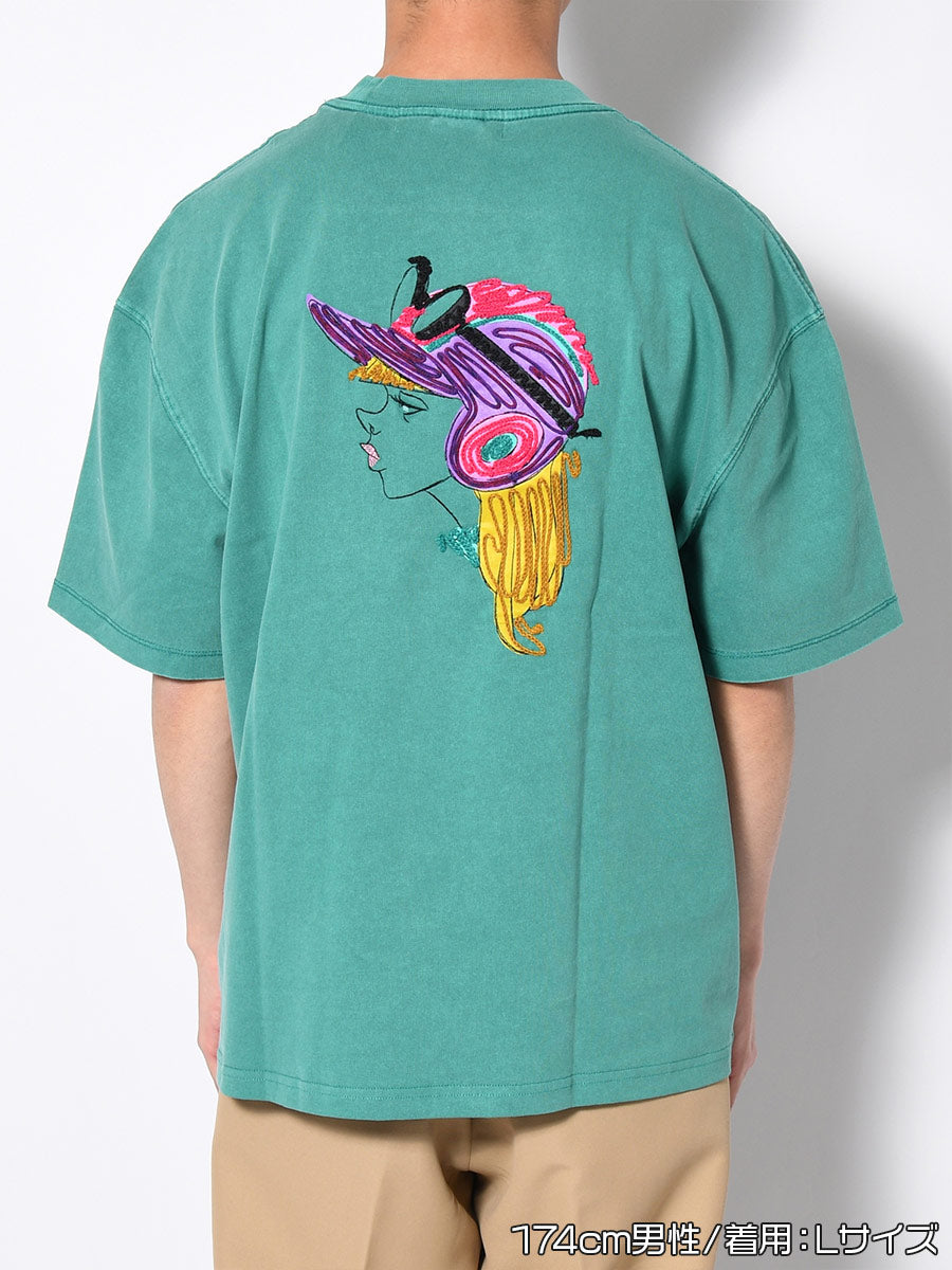 GIRL PIGMENT S/S TEE -GREEN-