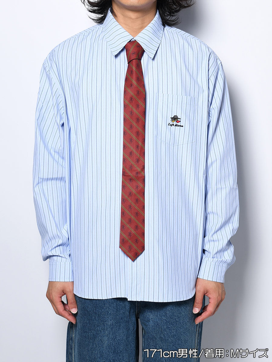 TIE L/S SHIRT -BLUE-