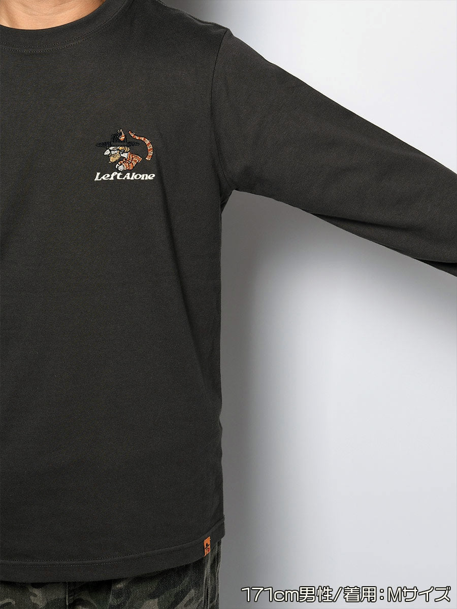 ICON CAT L/S TEE -SUMI-