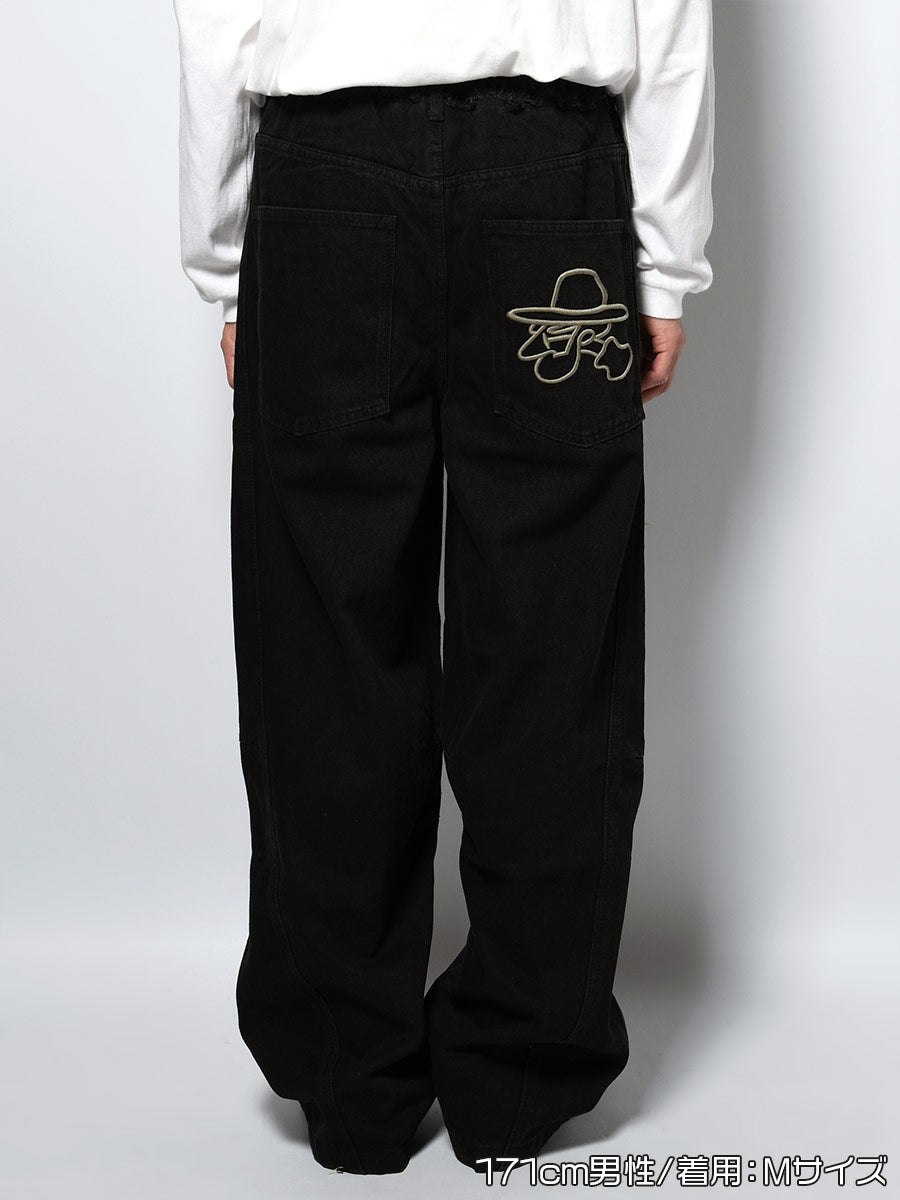 CHANGE DENIM PANTS -BLACK-