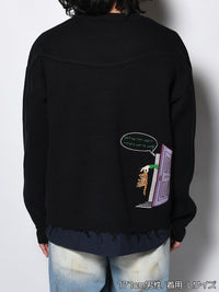 CREW KNIT -BLACK-