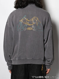 STAND ZIP SWEAT -GREY-