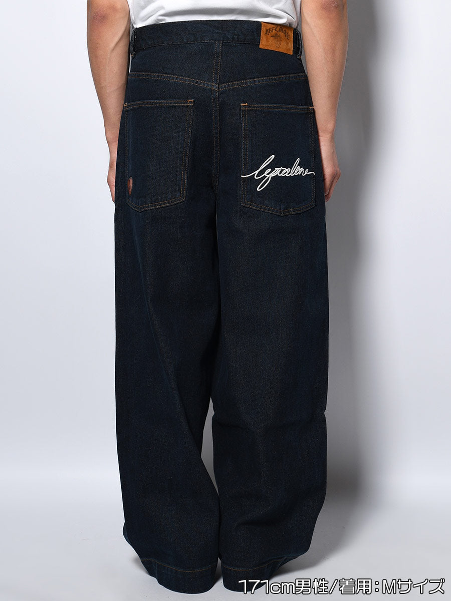 ONE WASH DENIM PANTS -INDIGO-