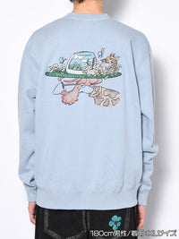 GIRAFFE SWEAT -LIGHT BLUE-