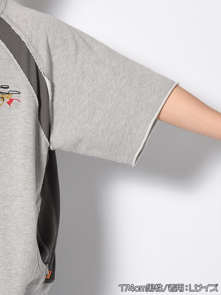 SWEAT S/S TEE -HEATHER GREY-