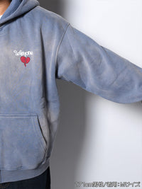 HEART ZIP PARKA -BLUE-